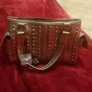 Gold studded purse